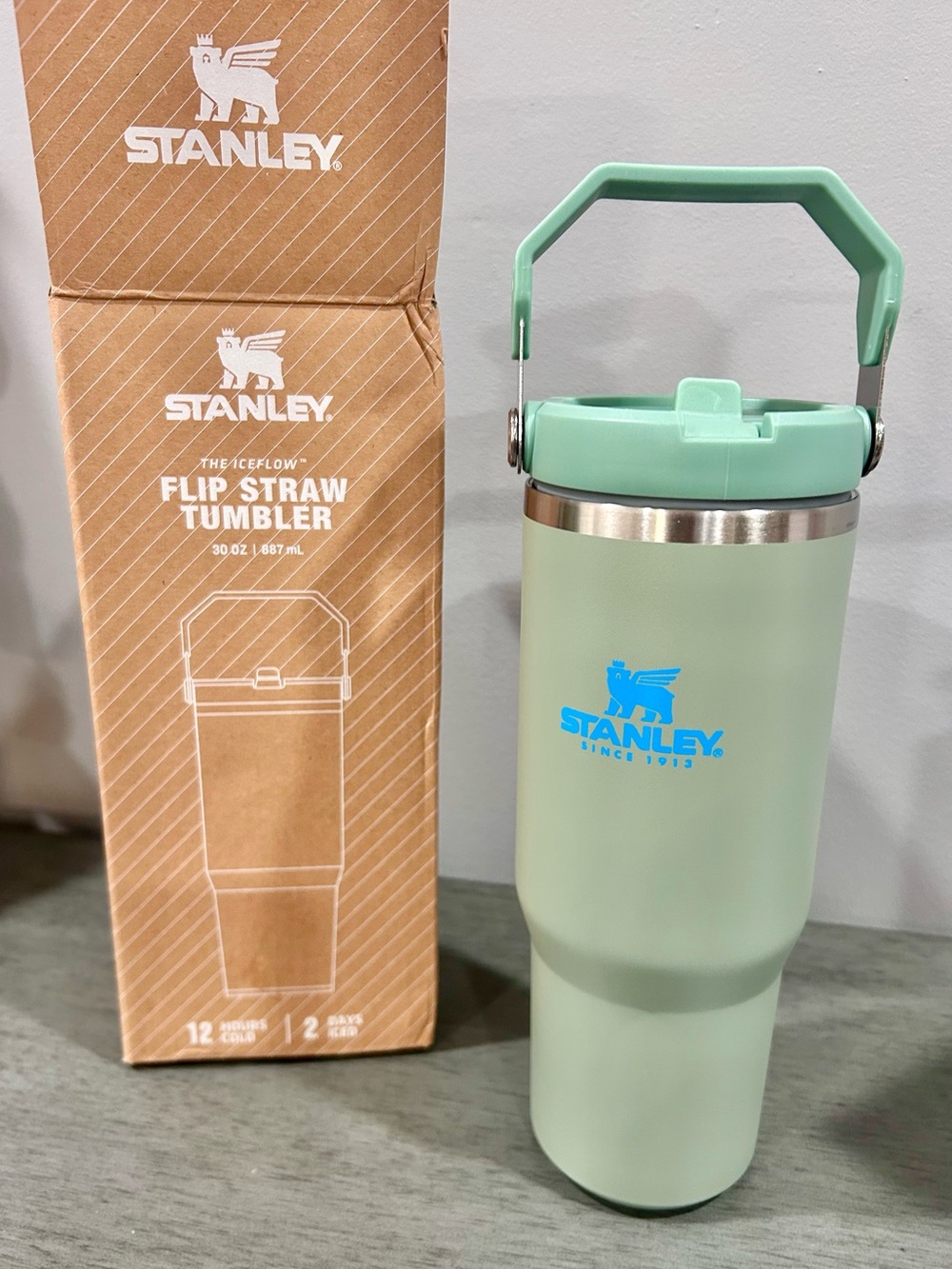 Stanley Mint Green Flip Straw Tumbler - 30 oz